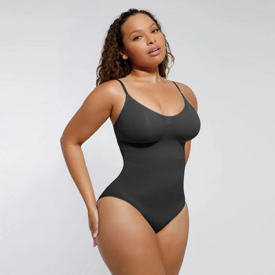 V Neck Strap Bodysuit