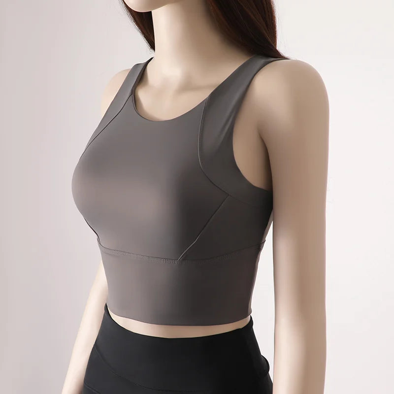 Chest Pad Tank Top Bra