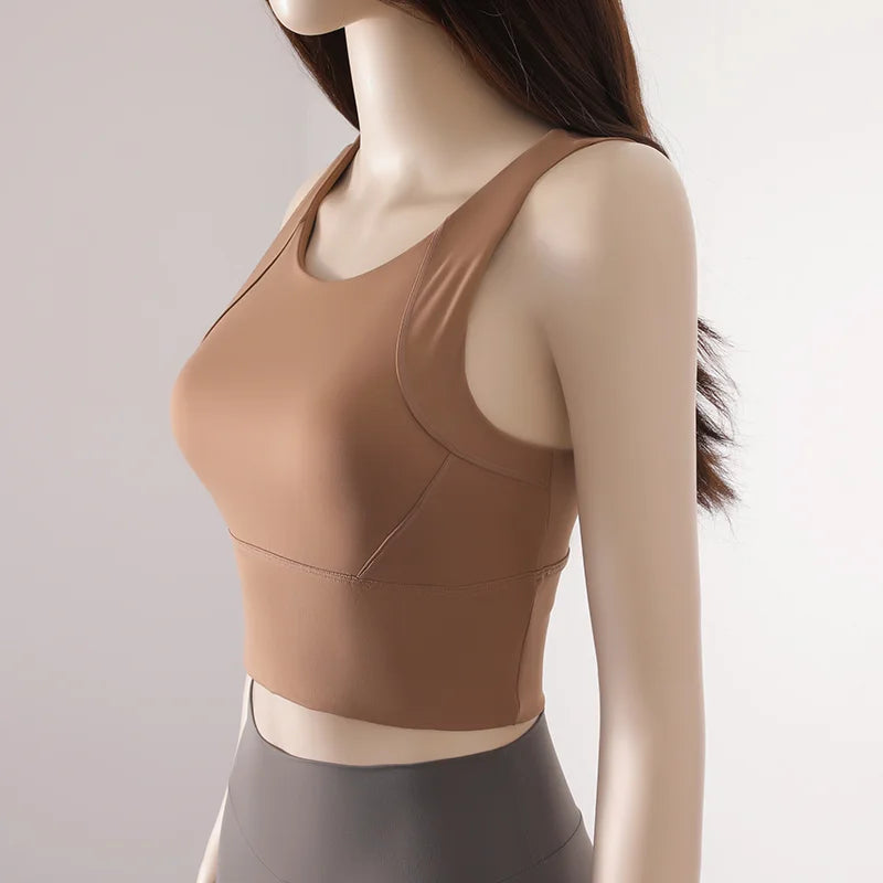 Chest Pad Tank Top Bra