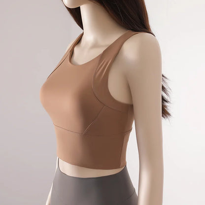Chest Pad Tank Top Bra