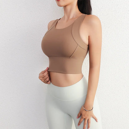 Chest Pad Tank Top Bra