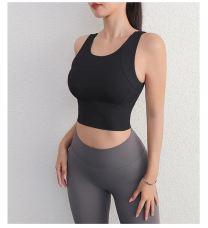 Chest Pad Tank Top Bra