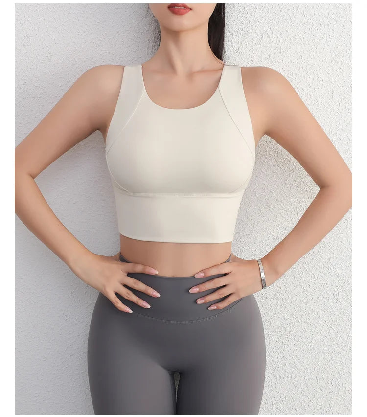 Chest Pad Tank Top Bra